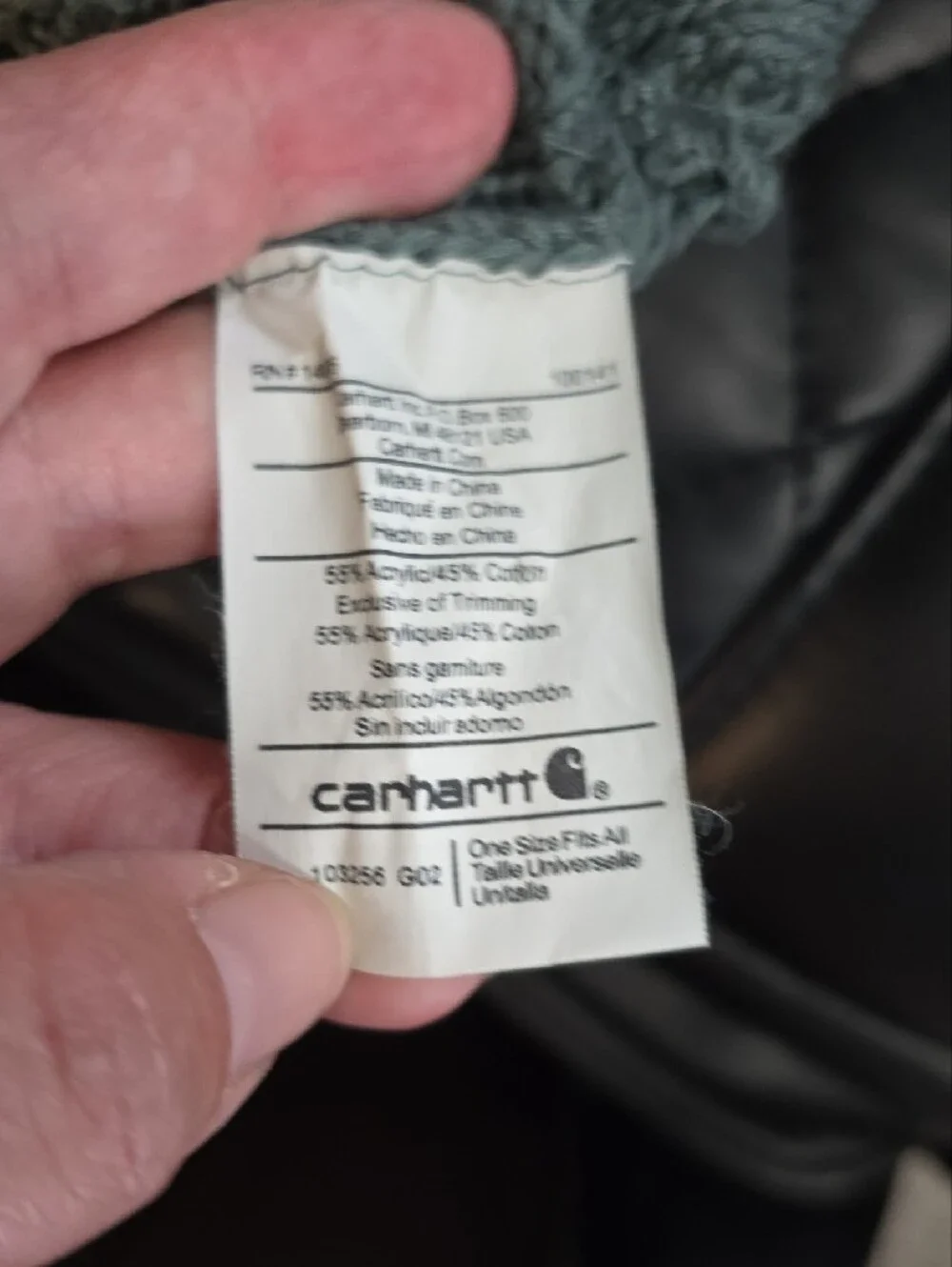 Carhartt Cable Knit Beanie in Sage
